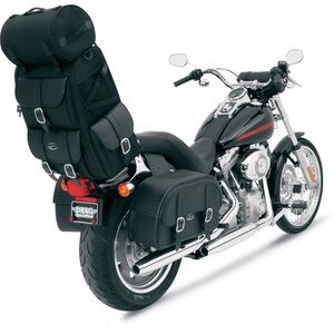 Saddlemen S3500 Deluxe Sissy Bar Bag. Motorcycle Bike Luggage Black VERY NICE